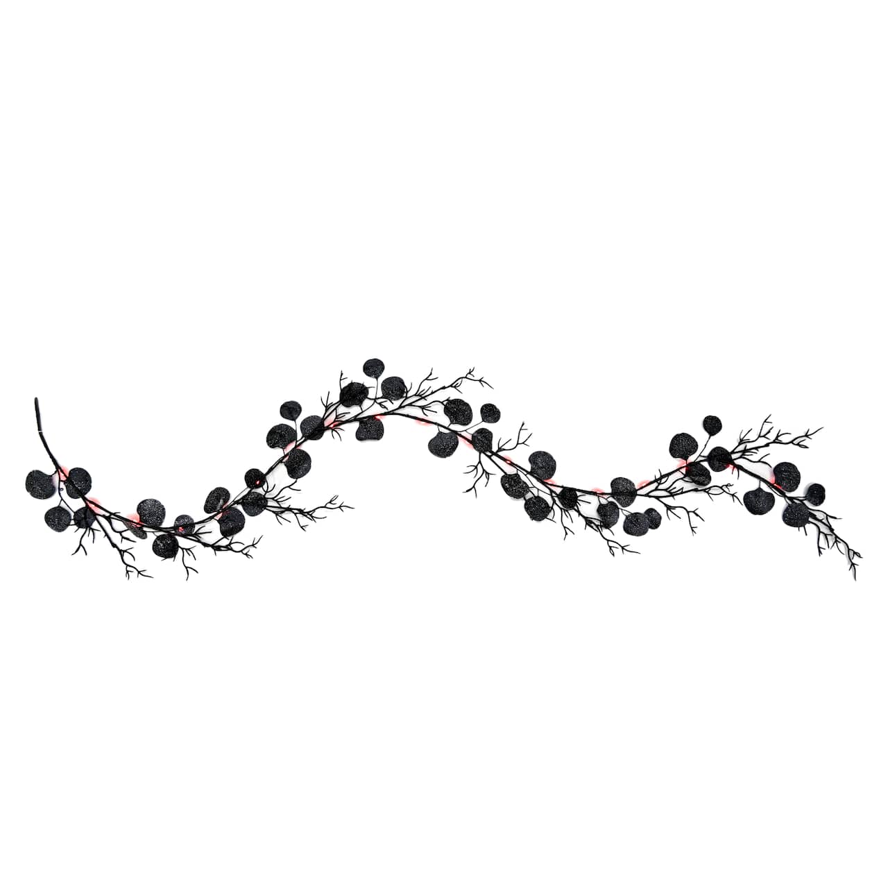 5ft. Black Leaves Lighted Garland String Lights by Ashland®